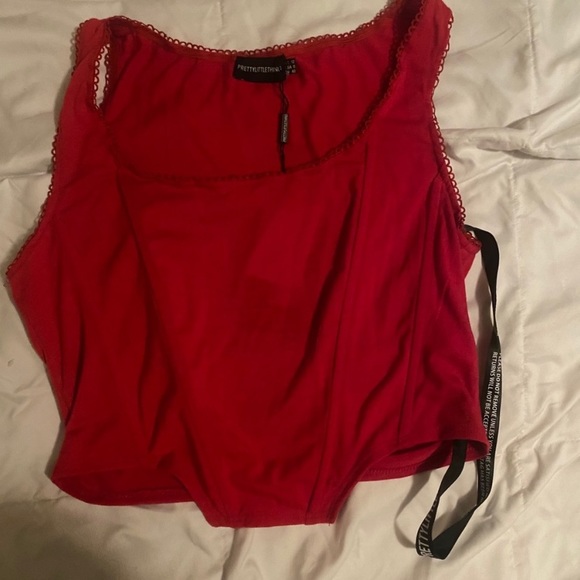 Red corset top - Picture 2 of 2
